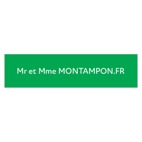 Plaque de boite aux lettres - Vert Pomme Plaque de boite aux lettres - Vert Pomme