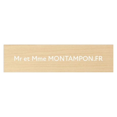 Personnalisez votre Plaque de boîte aux lettres- imitation bois érable Personnalisez votre Plaque de boîte aux lettres- imitation bois érable
