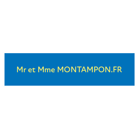 Plaque de boite aux lettres - Bleu Plaque de boite aux lettres - Bleu