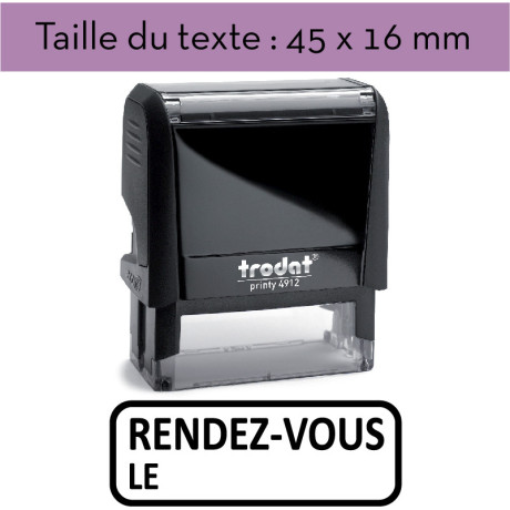 Tampon encreur "RENDEZ-VOUS LE" XPrint Trodat 4912 | À 28.90€ Tampon encreur "RENDEZ-VOUS LE" XPrint Trodat 4912 | À 28.90€