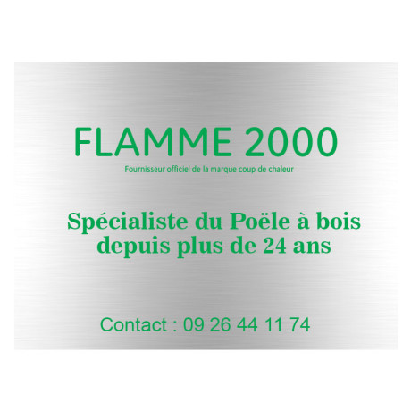 Plaque en aluminium nature laquage vert sans logo adhésive Plaque en aluminium nature laquage vert sans logo adhésive