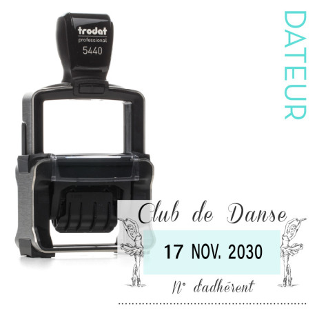 Tampon dateur Trodat 5440 | Tampon personnalisé de bureau à 54.50€ Tampon dateur Trodat 5440 | Tampon personnalisé de bureau à 54.50€