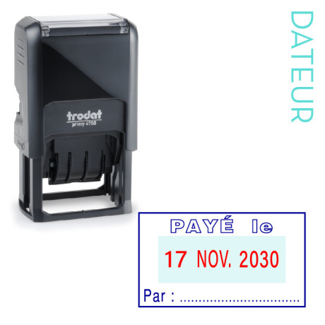 Tampon dateur Trodat 4750L2 Tampon dateur Trodat 4750L2