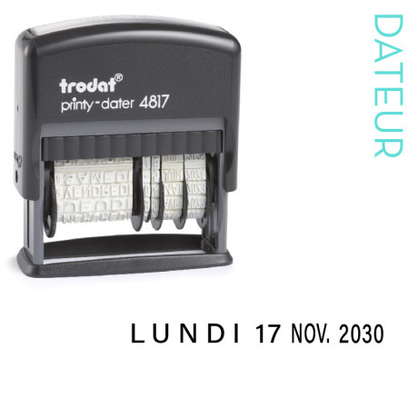 Tampon dateur Trodat 4817B | Tampon dateur à prix discount | 23.20€ Tampon dateur Trodat 4817B | Tampon dateur à prix discount | 23.20€
