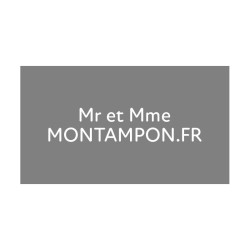 Plaque de porte : Gris anthracite /Blanc