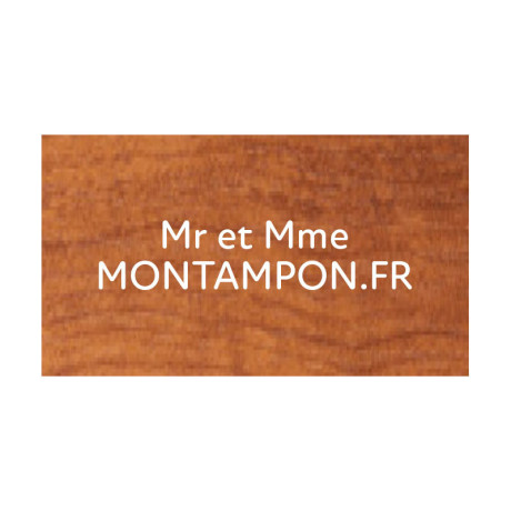 Plaque de porte : Imitation Poirier / blanc Plaque de porte : Imitation Poirier / blanc