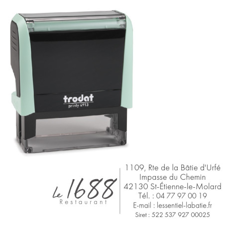Trodat 4913 Pastel Vert| Tampon encreur d'entreprise à 31.90 € Trodat 4913 Pastel Vert| Tampon encreur d'entreprise à 31.90 €