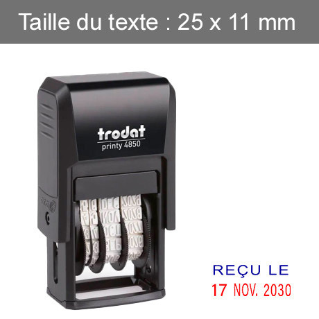 Dateur Trodat 4850L1 - "Reçu le" Dateur Trodat 4850L1 - "Reçu le"