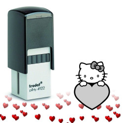 Tampon encreur Saint Valentin : Kitty