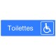 Plaque "Toilettes handicapés"