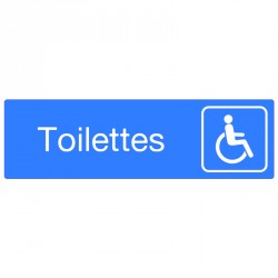 Plaque "Toilettes handicapés"
