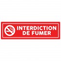 Plaque "Interdiction de fumer"