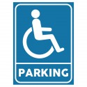 Plaque stationnement handicapés : Parking