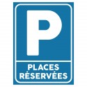 Plaque stationnement : Places réservées