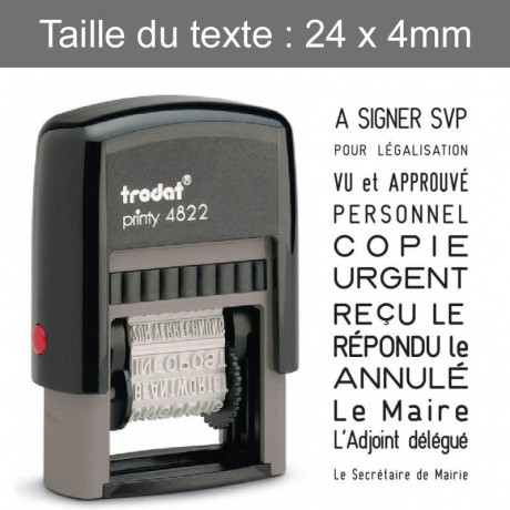 Tampon encreur 4822C pour les mairies