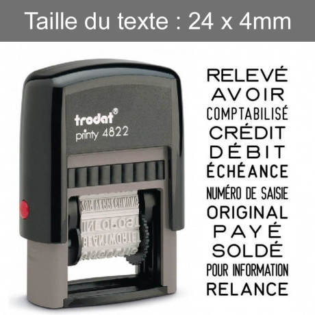 Tampon encreur 4822B R/R pour la comptabilité