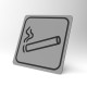 Plaque signalétique carrée : Zone fumeur