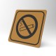Plaque signalétique carrée : Interdiction de fumer 2