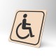Plaque signalétique carrée : Handicapé