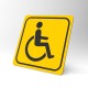 Plaque signalétique carrée : Handicapé