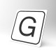 Plaque signalétique carrée : Lettre G