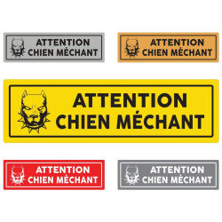 Plaque "Attention chien méchant"