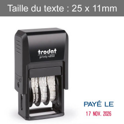 Dateur Trodat 4850L2 - "Payé le"