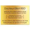Plaque en laiton doré sans logo non percée