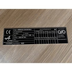 Plaques constructeur