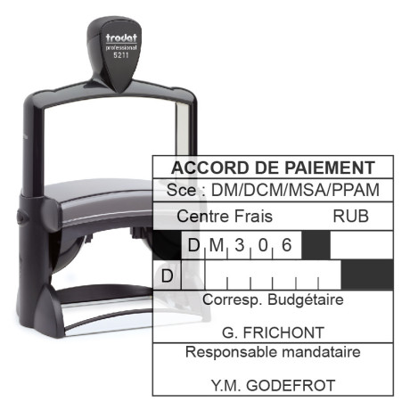 Tampon encreur Trodat Professionnal 5211 | À personnaliser | 86.50 | Tampon encreur Trodat Professionnal 5211 | À personnaliser | 86.50 |
