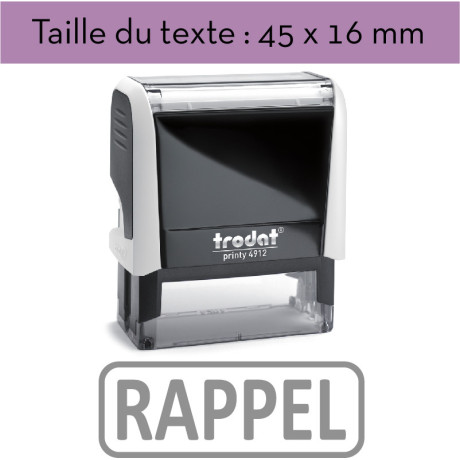Tampon encreur "RAPPEL" XPrint Trodat 4912 | À seulement 28.90€ Tampon encreur "RAPPEL" XPrint Trodat 4912 | À seulement 28.90€