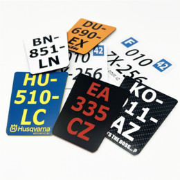 Plaques d'Immatriculation Moto - Speedbike Personnalisées