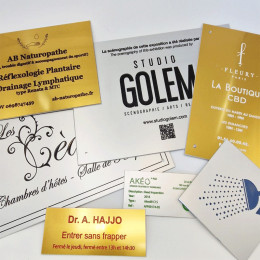 Plaque Gravée en aluminium Personnalisée - a partir de 89.90 € TTC